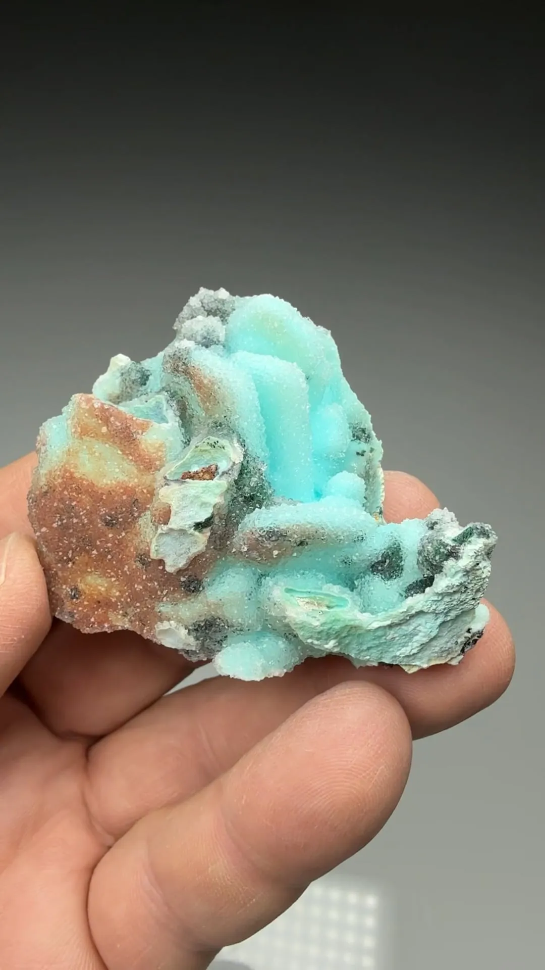 Chrysocolla pseudomorph with Malachite, Quartz - image 2