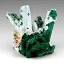 Chrysocolla pseudomorph with Malachite, Quartz - image 1