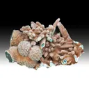Chrysocolla pseudomorph with Malachite, Quartz - image 1