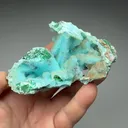 Chrysocolla pseudomorph with Malachite, Quartz - image 2