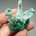 Chrysocolla pseudomorph with Malachite, Quartz - image 2