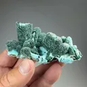 Chrysocolla pseudomorph with Malachite, Quartz - image 2