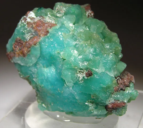 Chrysocolla, Quartz image