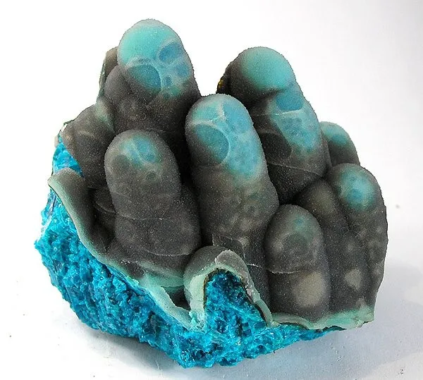 Chrysocolla, Quartz image