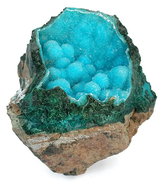 Chrysocolla, Quartz image