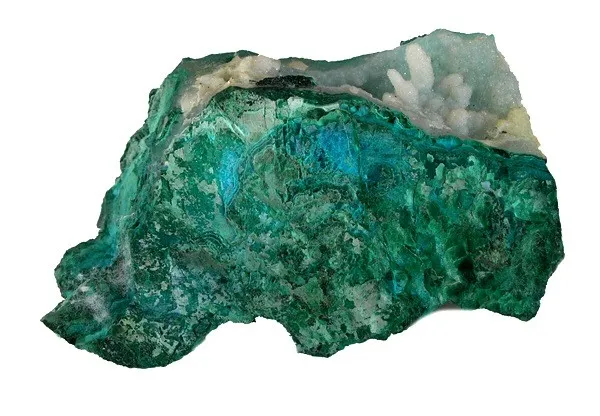 Chrysocolla, Quartz image