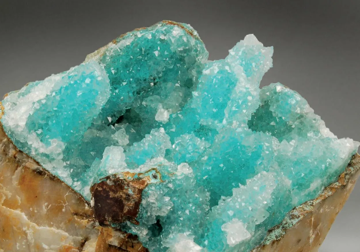 Chrysocolla, Quartz - image 1