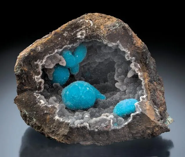 Chrysocolla with drusy Quartz image