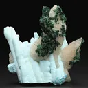Chrysocolla with Malachite and Calcite - image 1