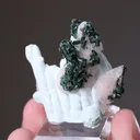 Chrysocolla with Malachite and Calcite - image 2