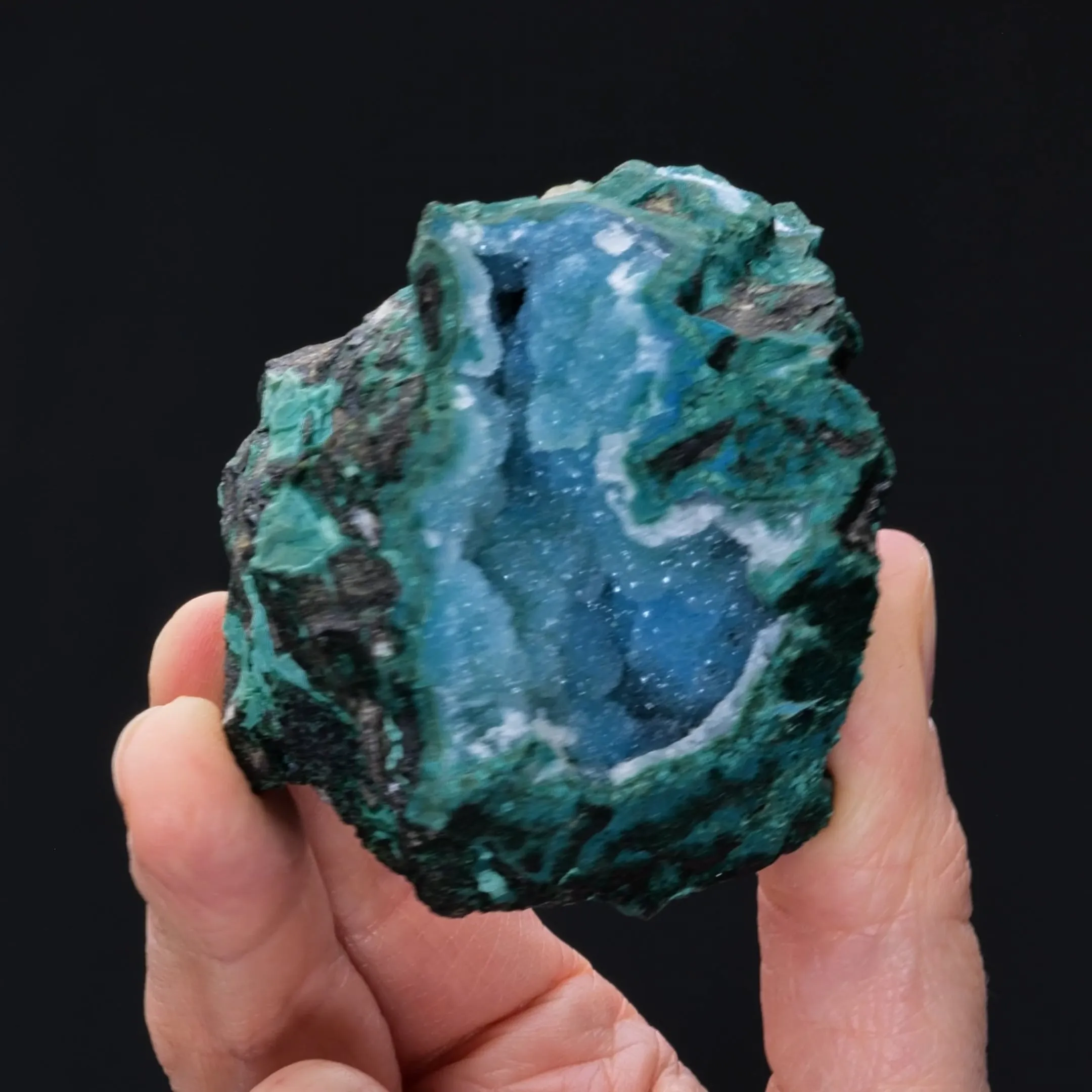 Chrysocolla with Quartz - image 2