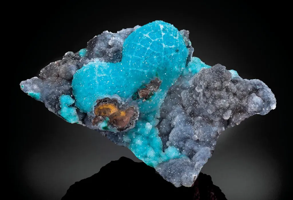 Chrysocolla with Quartz image