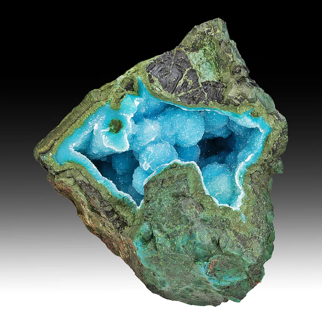 Chrysocolla with Quartz image