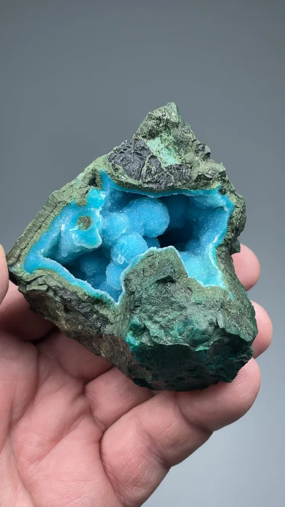 Chrysocolla with Quartz - image 2