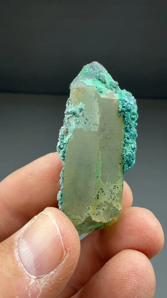 Chrysocolla with Quartz - image 2