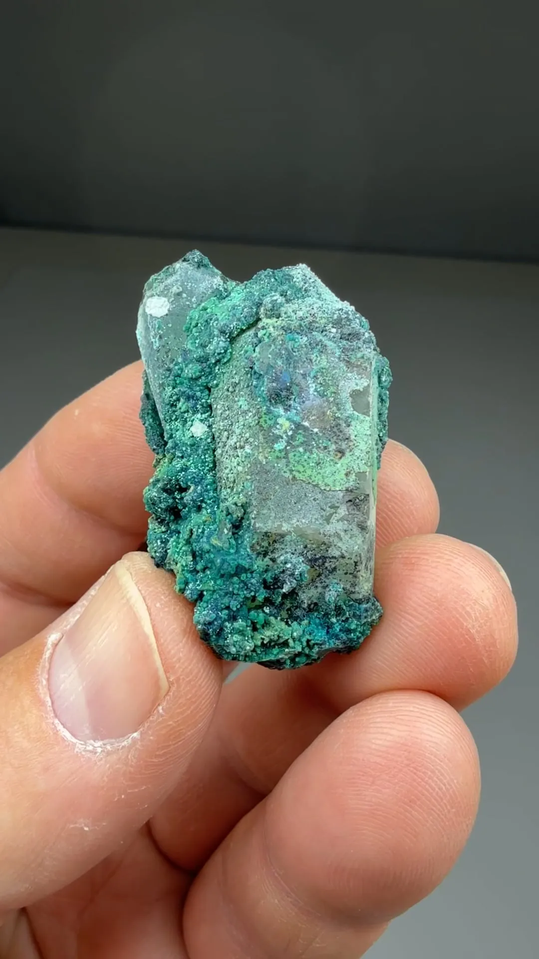 Chrysocolla with Quartz - image 2
