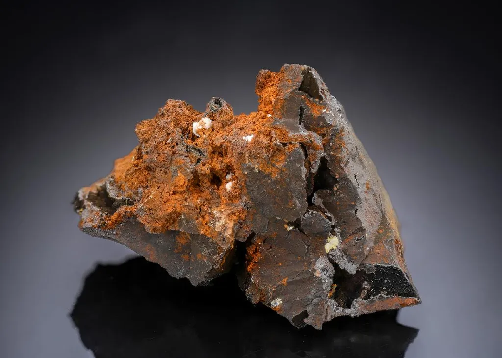 Churchite-(Y) on Goethite image