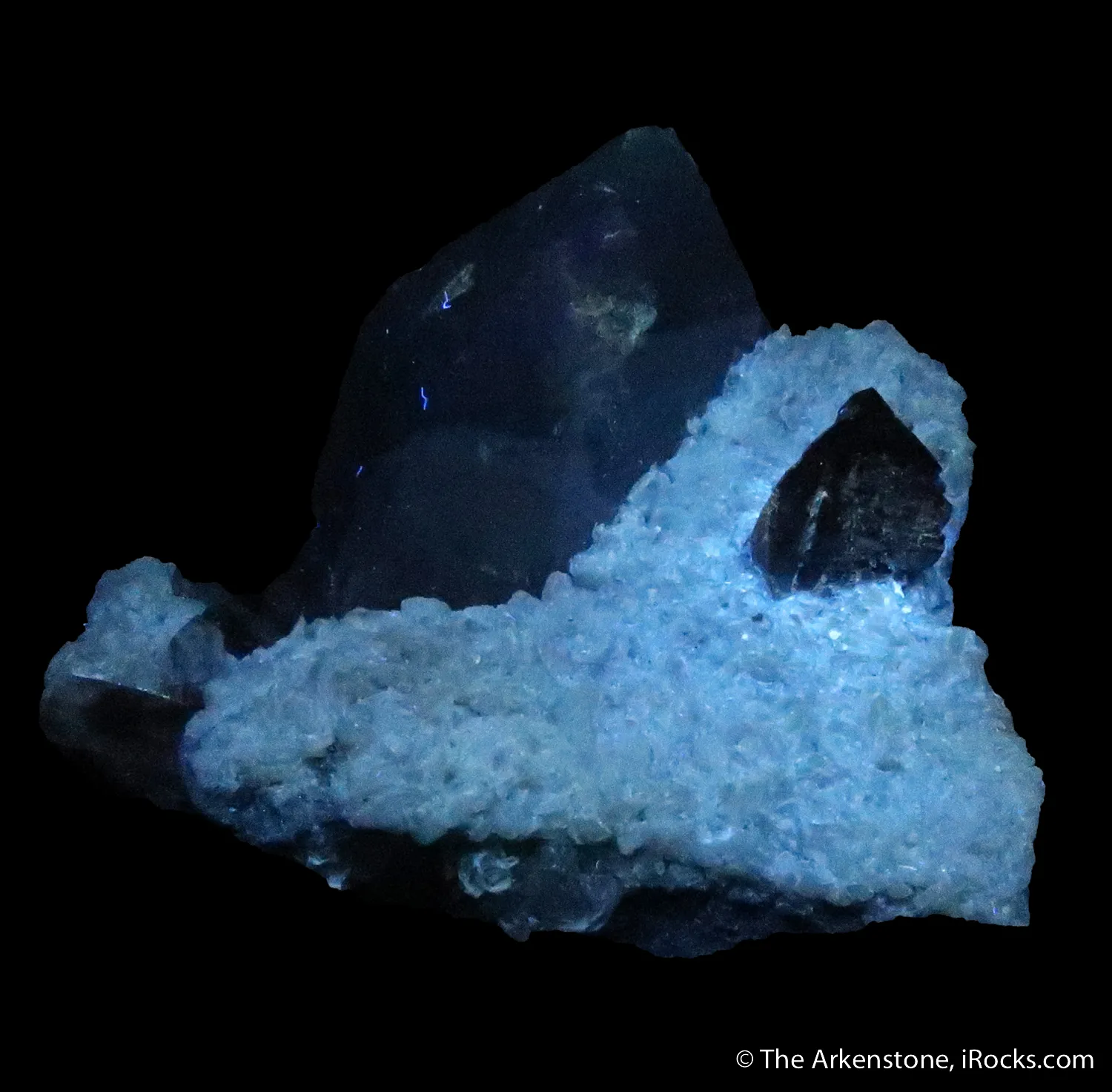 Cinnabar and Quartz on Dolomite (fl) - image 6