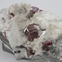 Cinnabar in Calcite Matrix - image 2