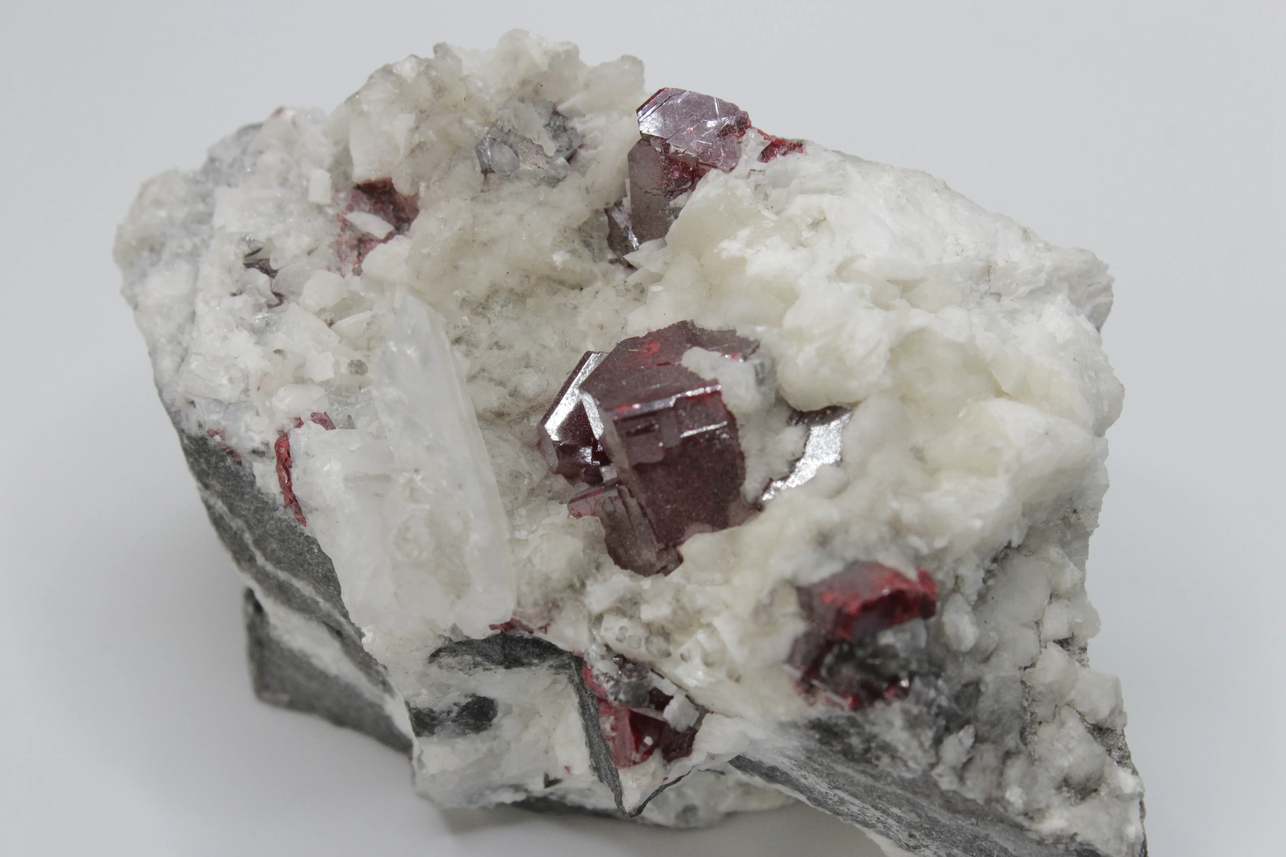 Cinnabar in Calcite Matrix - image 2