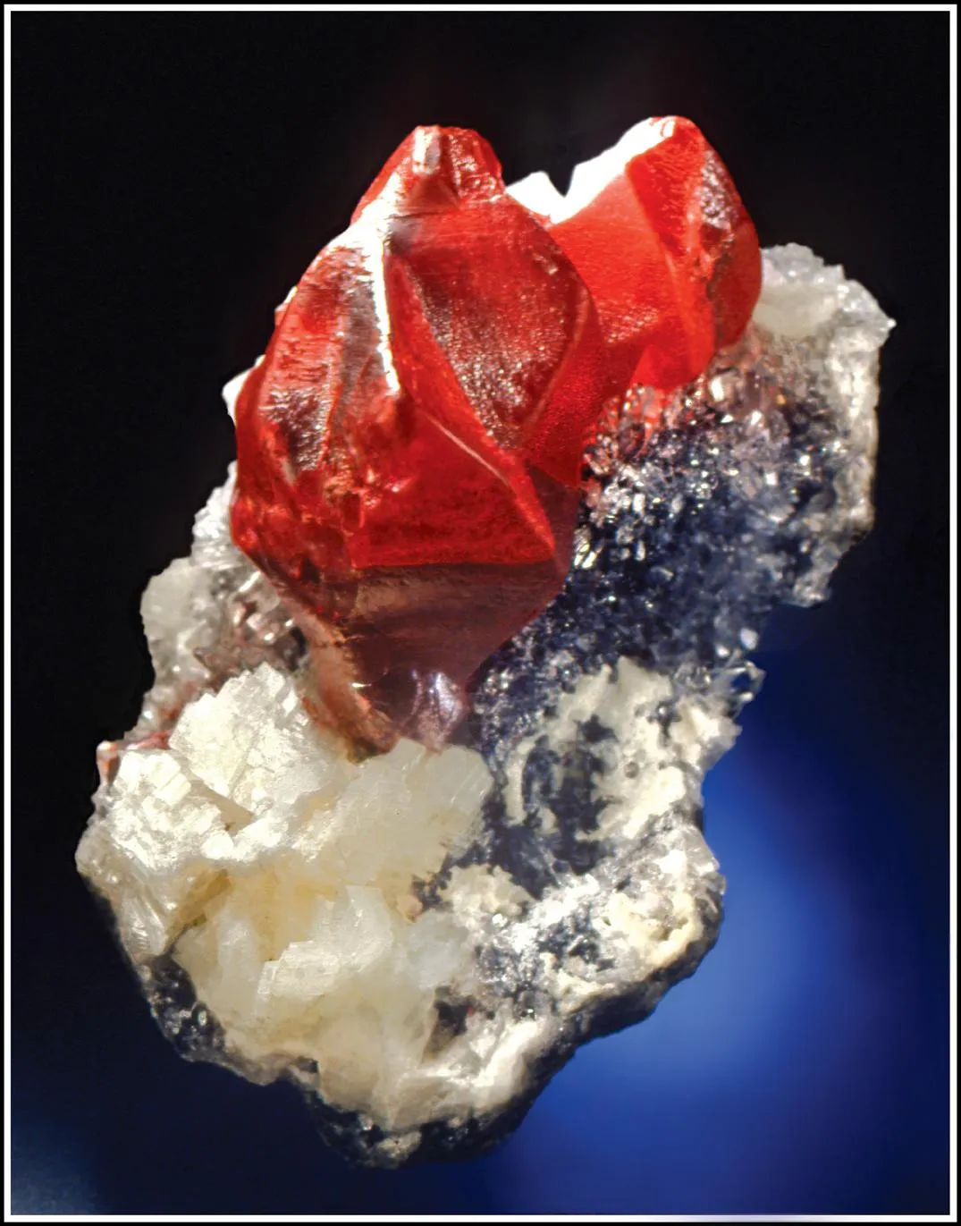 Cinnabar on Dolomite - image 1