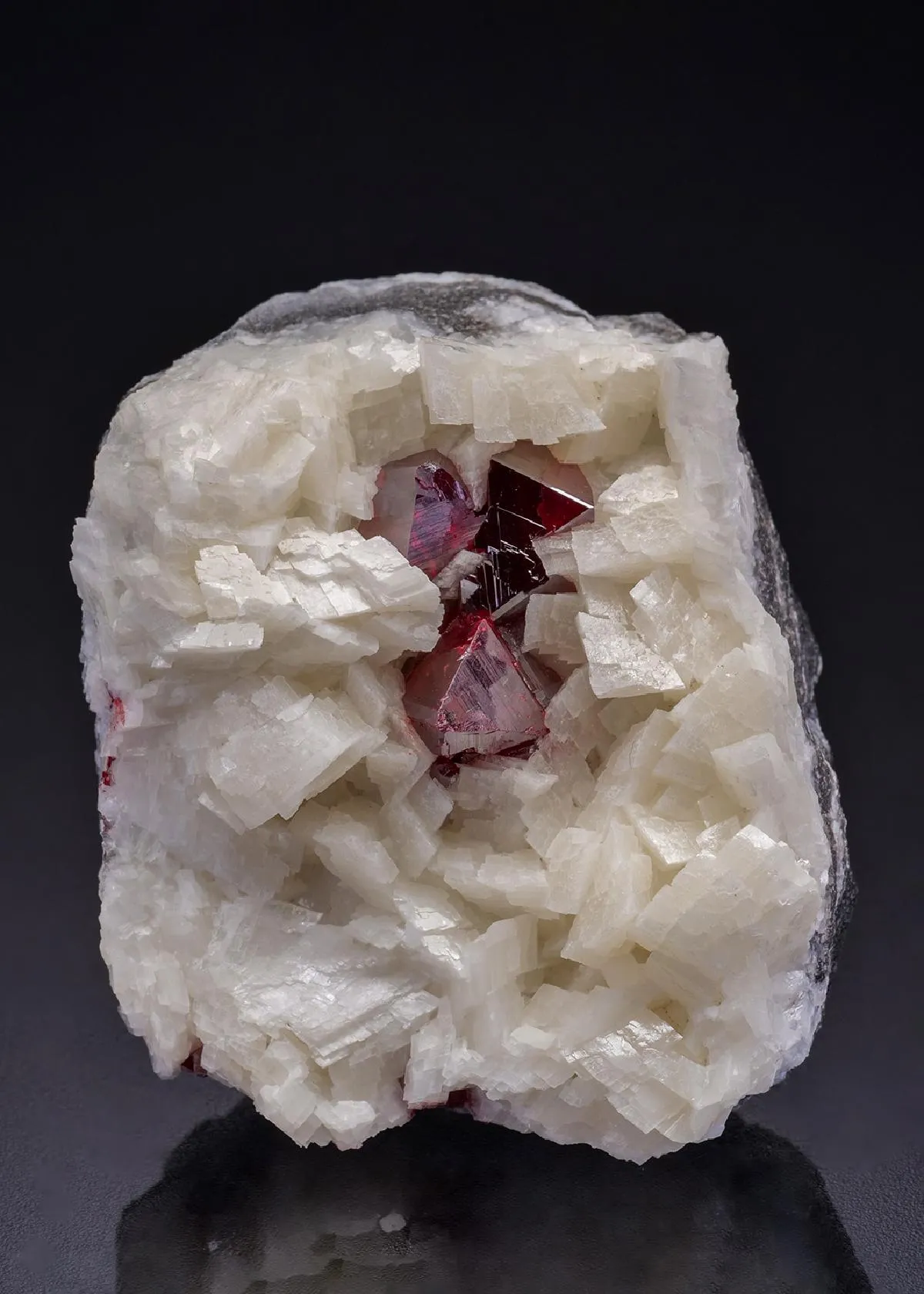 Cinnabar on Dolomite - image 1