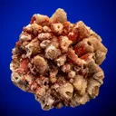 Cinnabar on Fluorite after Calcite - image 1