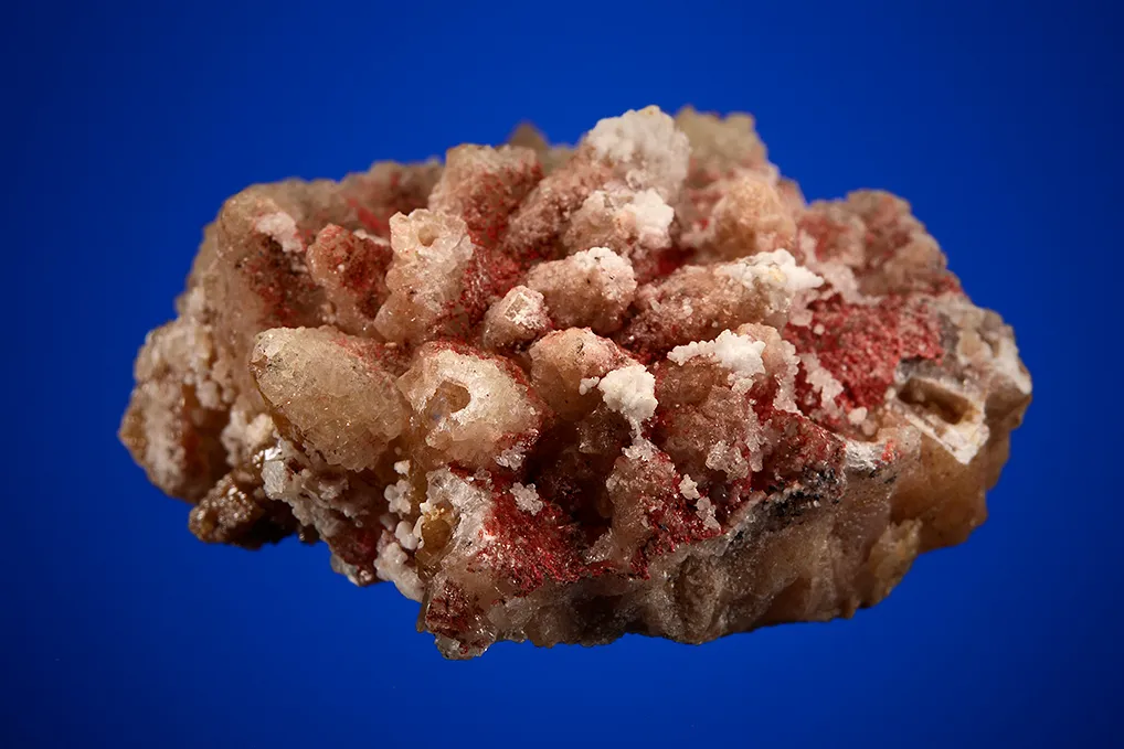 Cinnabar on Fluorite after Calcite - image 4