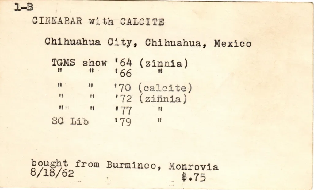 Cinnabar on Fluorite after Calcite - image 7