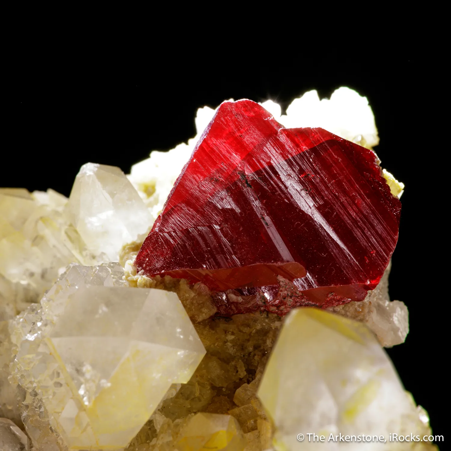 Cinnabar on Quartz - image 1