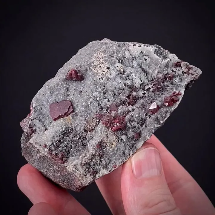 Cinnabar on Quartz image