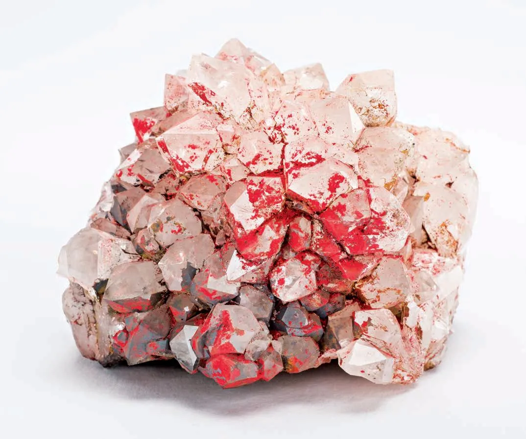 Cinnabar on Quartz - image 1