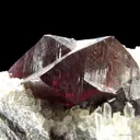 Cinnabar on Quartz and Dolomite - image 1