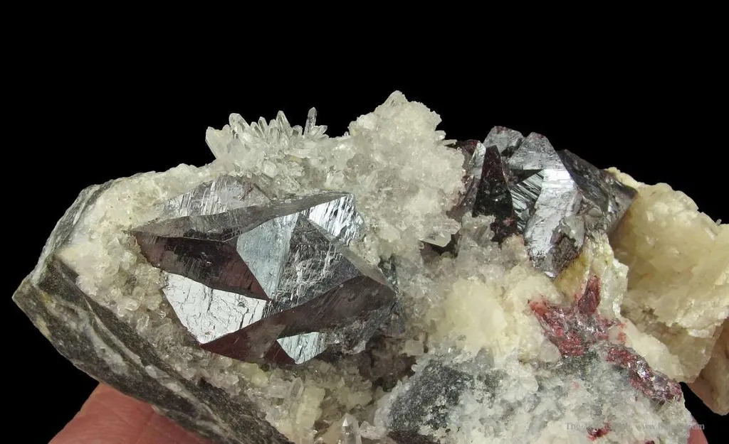 Cinnabar on Quartz and Dolomite - image 3