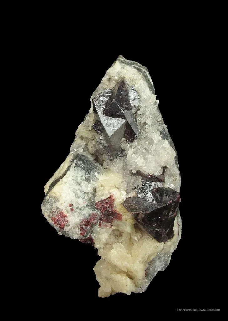 Cinnabar on Quartz and Dolomite - image 2