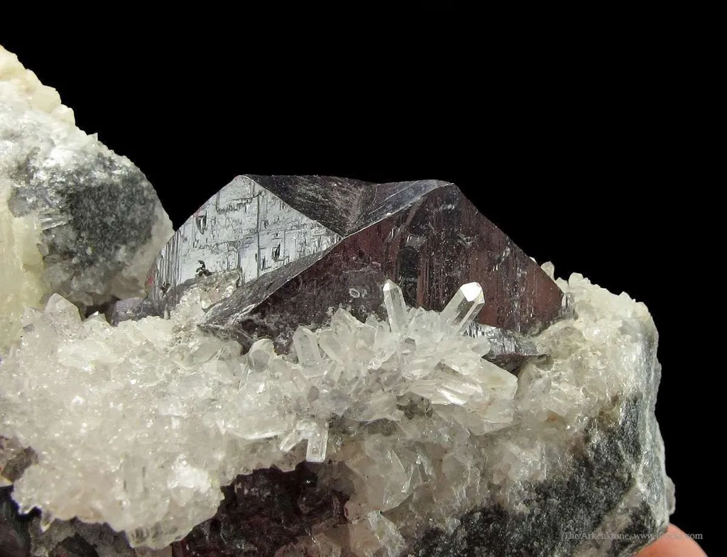 Cinnabar on Quartz and Dolomite - image 5