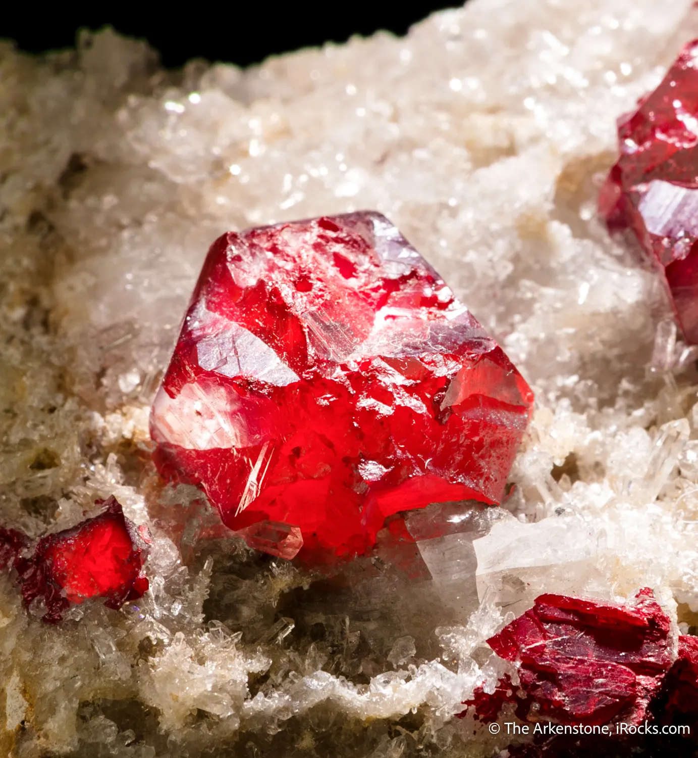 Cinnabar on Quartz - image 1