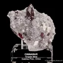 Cinnabar on Quartz with Dolomite (1990s) - image 4