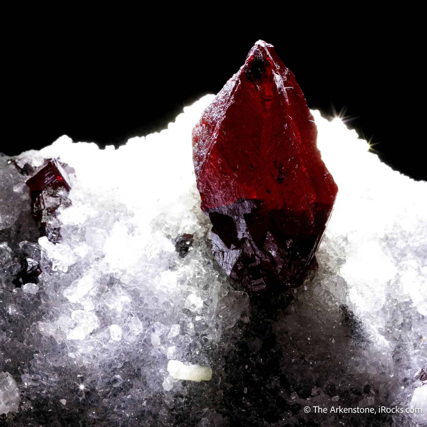 Cinnabar on Quartz with Dolomite (1990s) - image 1