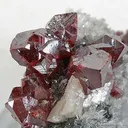 Cinnabar on Quartz With Dolomite - image 2