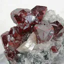 Cinnabar on Quartz With Dolomite - image 3