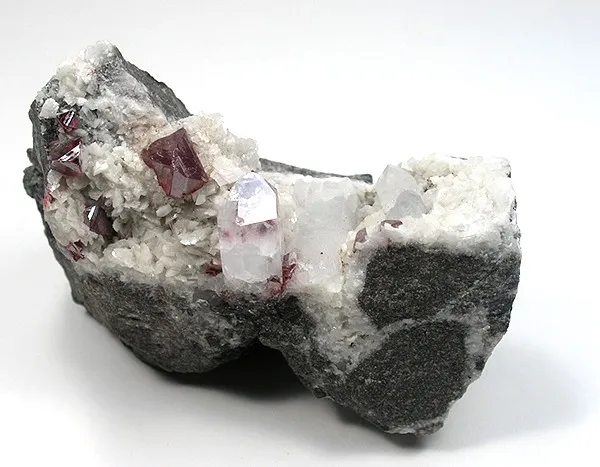 Cinnabar, Quartz image