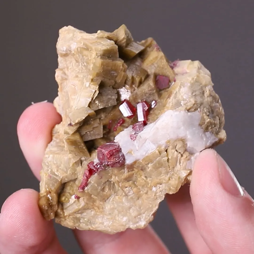 Cinnabar, Siderite and Quartz - image 2