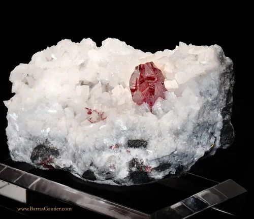 Cinnabar Twin on Dolomite image