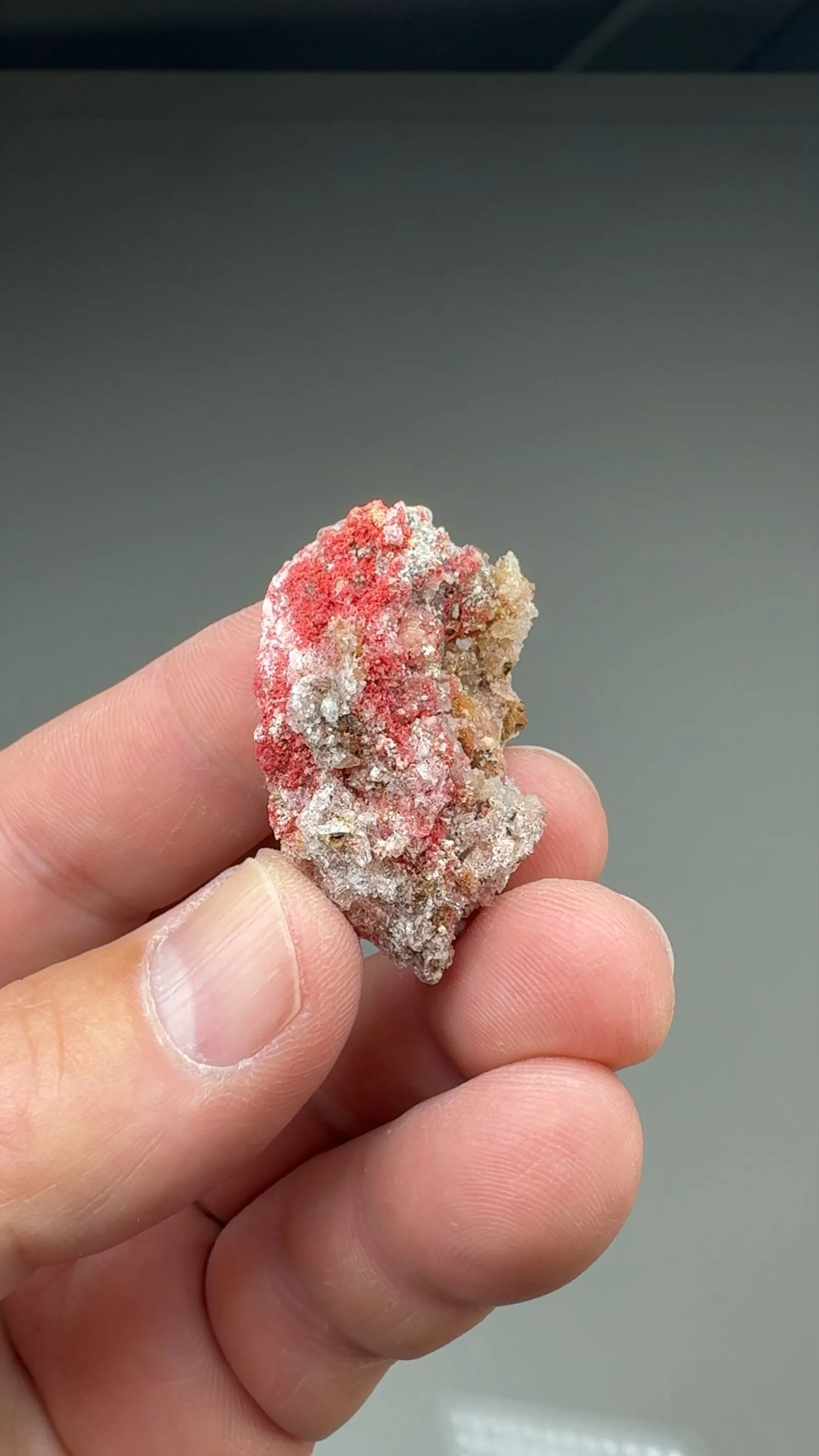 Cinnabar with Calcite - image 2