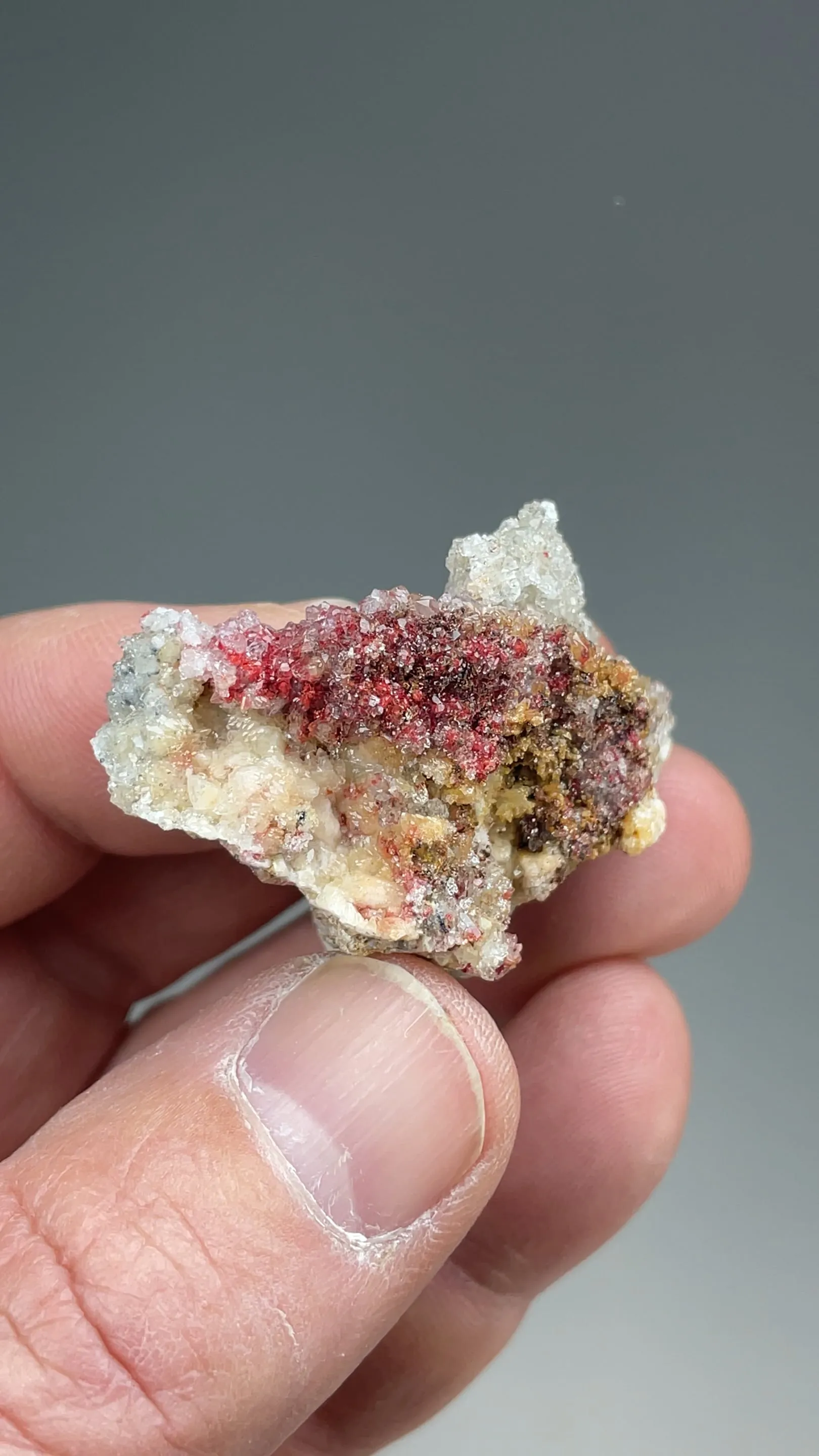 Cinnabar with Calcite - image 2
