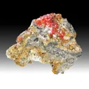 Cinnabar with Calcite - image 1