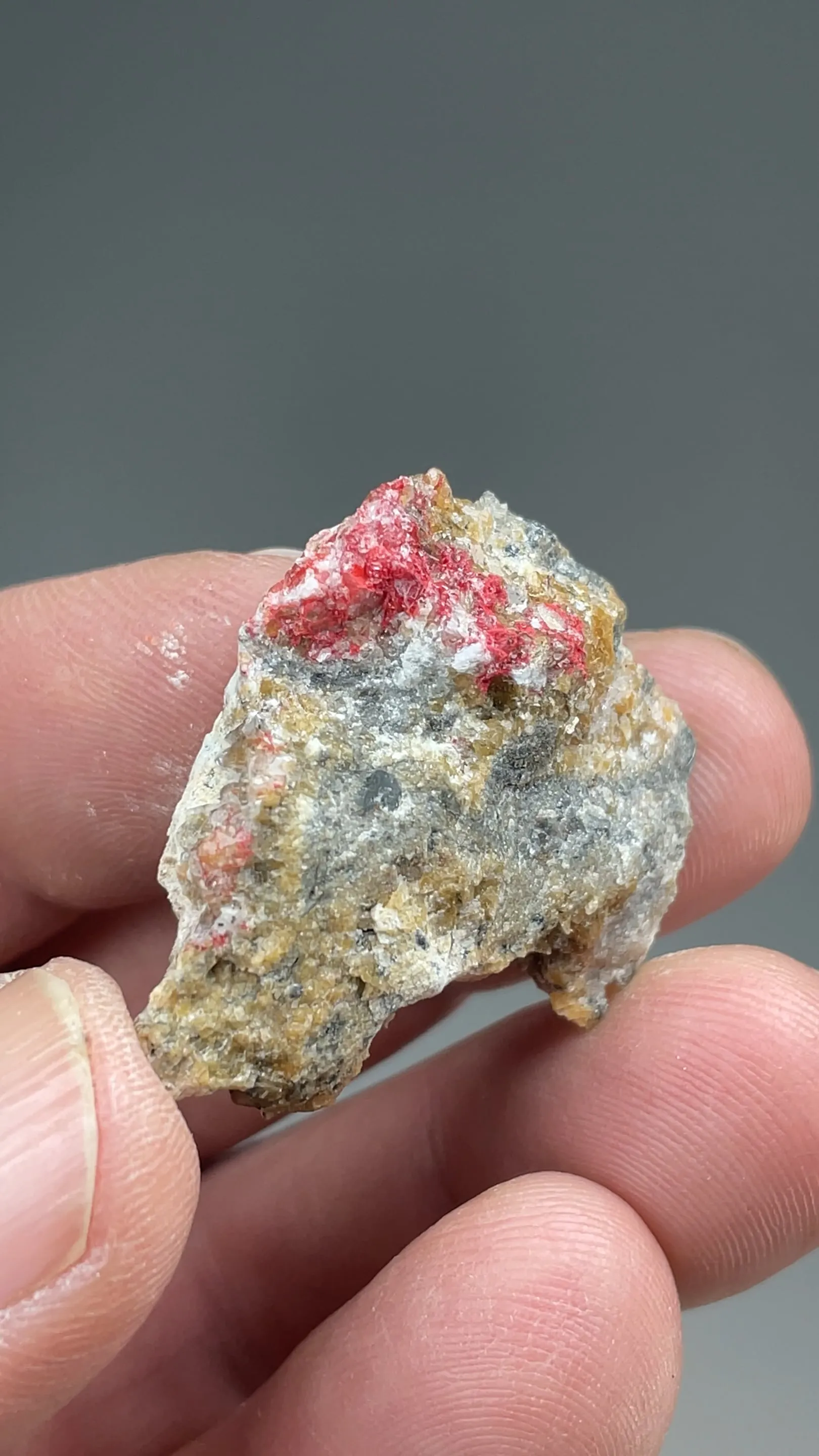 Cinnabar with Calcite - image 2