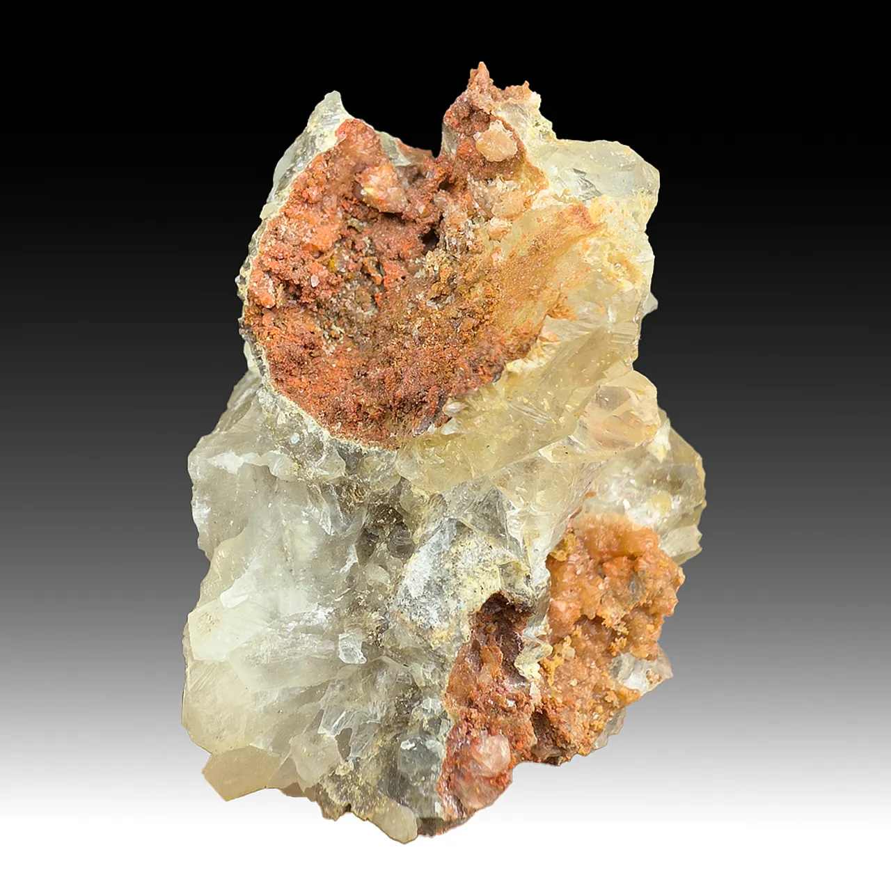 Cinnabar with Calcite - image 1