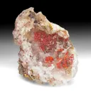 Cinnabar with Calcite - image 1